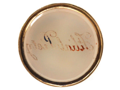 Georgian Two Colour Gold Seal with Chalcedony Base Engraved Filial Piety