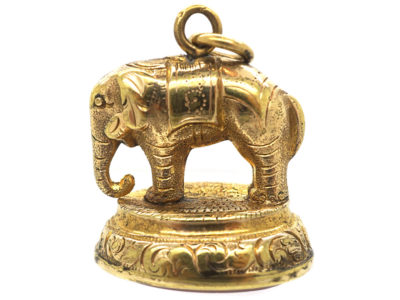 Victorian 9ct Gold Cased Elephant Seal