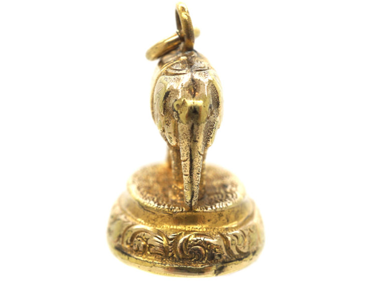 Victorian 9ct Gold Cased Elephant Seal