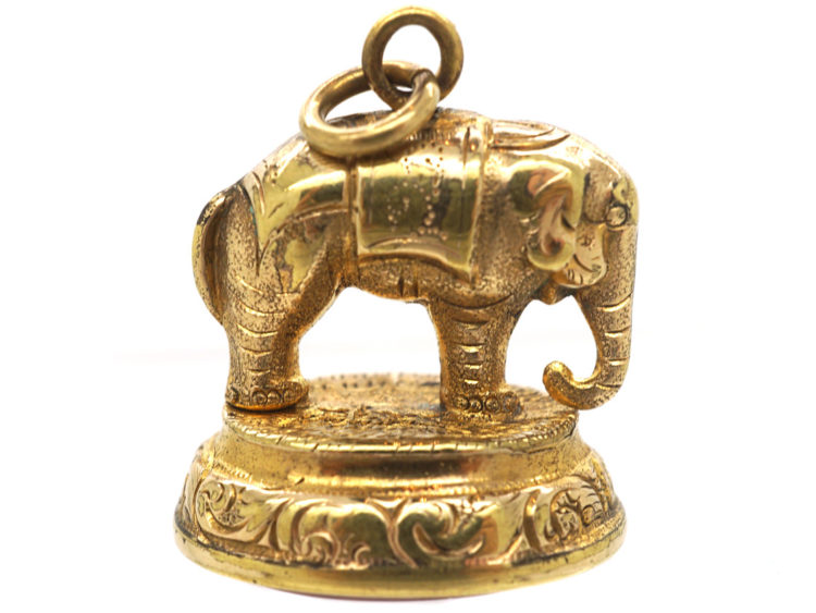 Victorian 9ct Gold Cased Elephant Seal