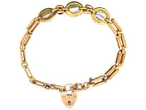Edwardian 9ct Gold & Mother Of Pearl Arts & Crafts Bracelet