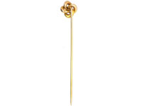 Edwardian 15ct Gold Knot Tie Pin