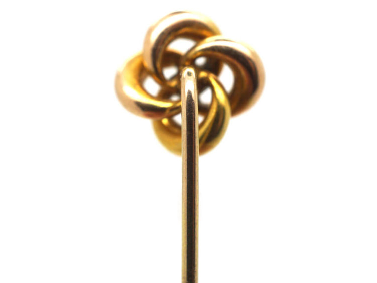 Edwardian 15ct Gold Knot Tie Pin