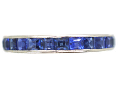 18ct White Gold & Sapphire Eternity Ring