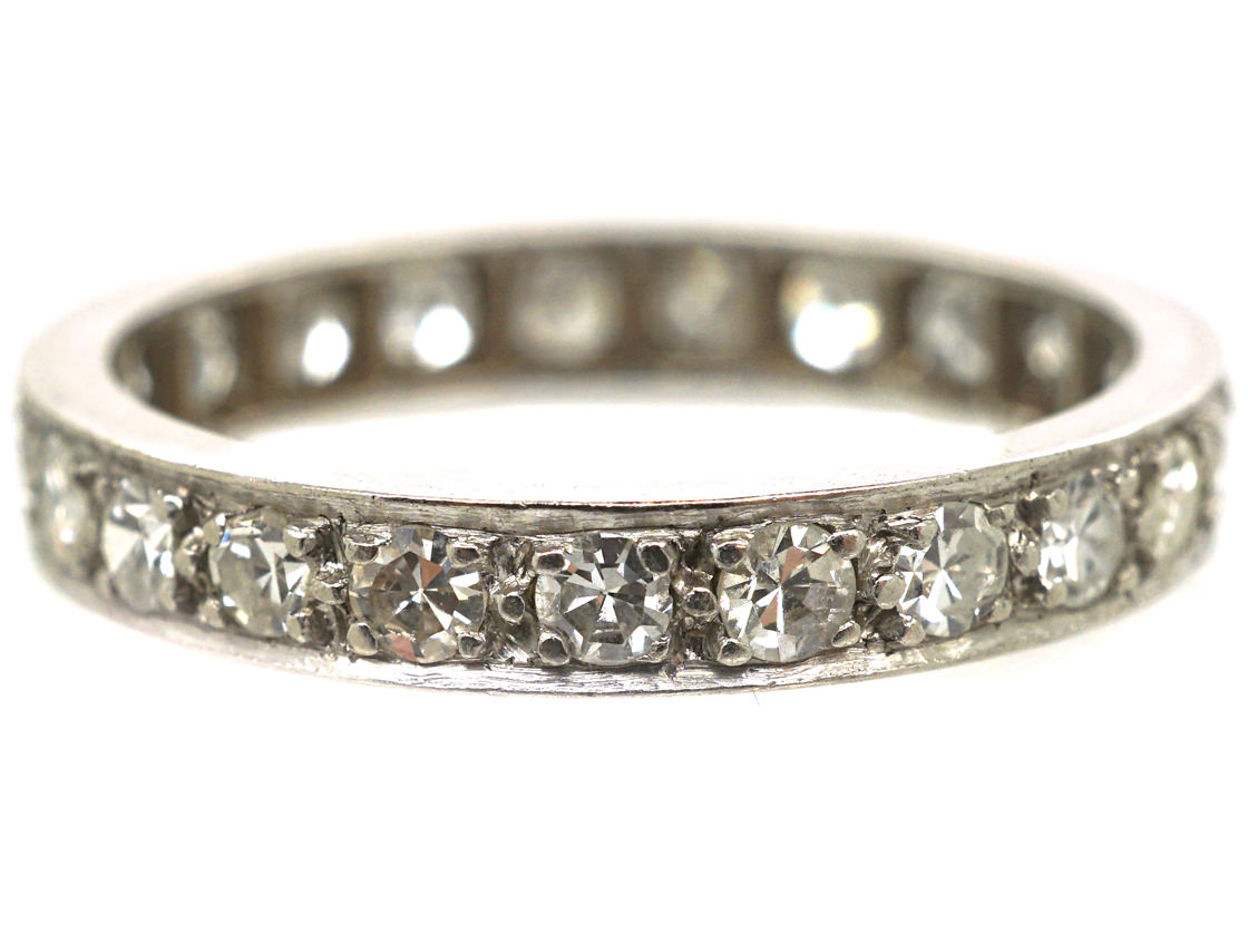 Art Deco Platinum & Diamond Eternity Ring (416M) | The Antique