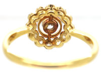 Art Deco 18ct Gold & Platinum, Diamond Cluster Ring