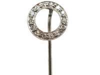 Art Deco Platinum & Diamond Set Winning Post Tie Pin
