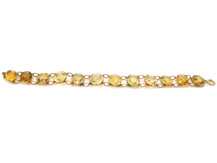 Victorian Gold & Citrine Bracelet