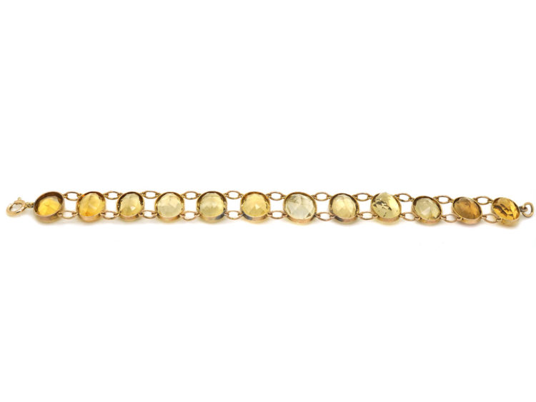 Victorian Gold & Citrine Bracelet