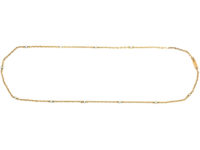 Edwardian 15ct Gold & Natural Pearls Chain