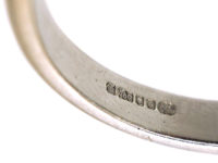 18ct White Gold Rectangular Aquamarine Ring