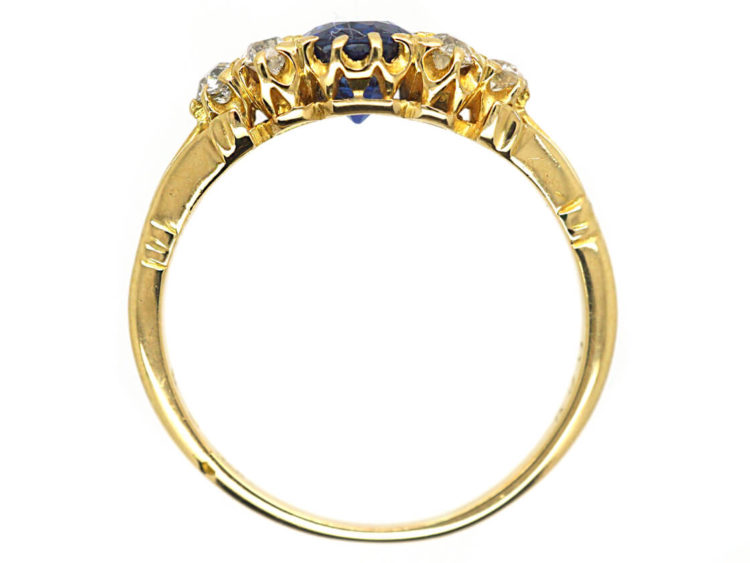 Edwardian 18ct Gold, Sapphire & Diamond Ring