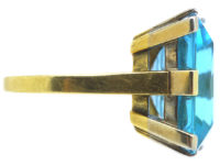18ct Gold Synthetic Blue Spinel Ring