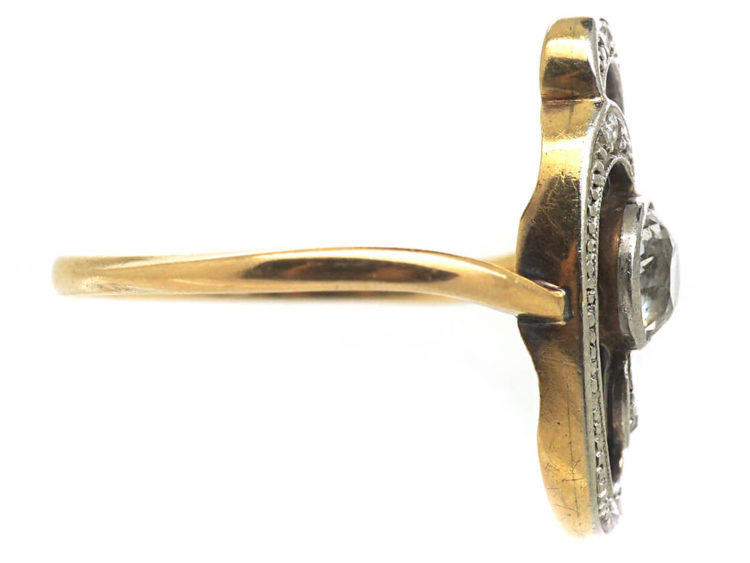 Art Nouveau 18ct Gold & Diamond Ring