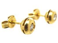 18ct Gold & Diamond Stud Earrings