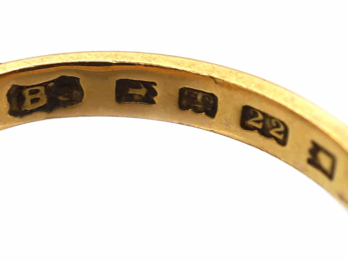 Hallmarks on a gold ring