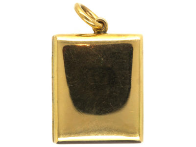Victorian 18ct Gold Rectangular Double Opening Locket