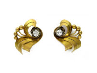 18ct Gold & Diamond Spray Earrings