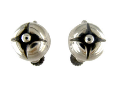 Georg Jensen Silver Screw on Earrings