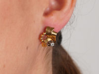 18ct Gold & Diamond Spray Earrings