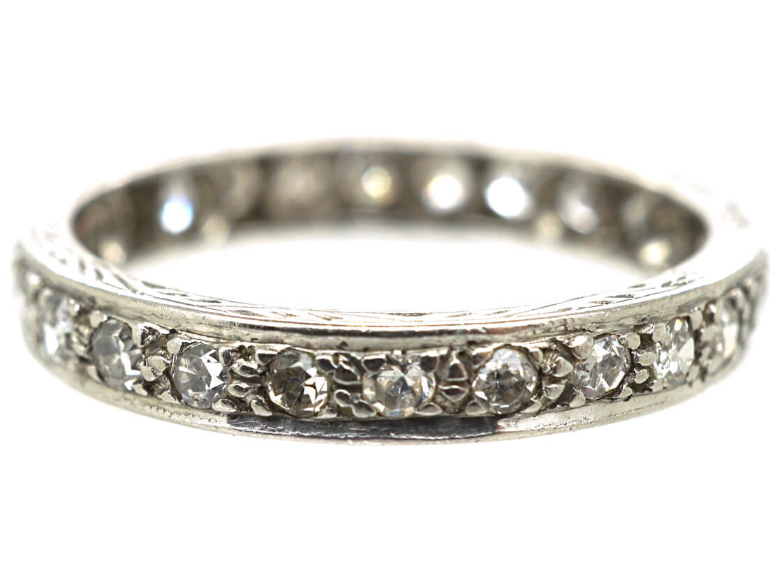 Art Deco Platinum & Diamond Eternity Ring (648M) | The Antique