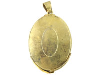 Victorian 15ct Gold Locket Pendant with Seven Compartments