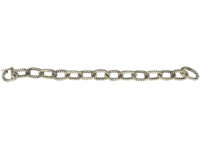 Silver Rope Design Curb Bracelet