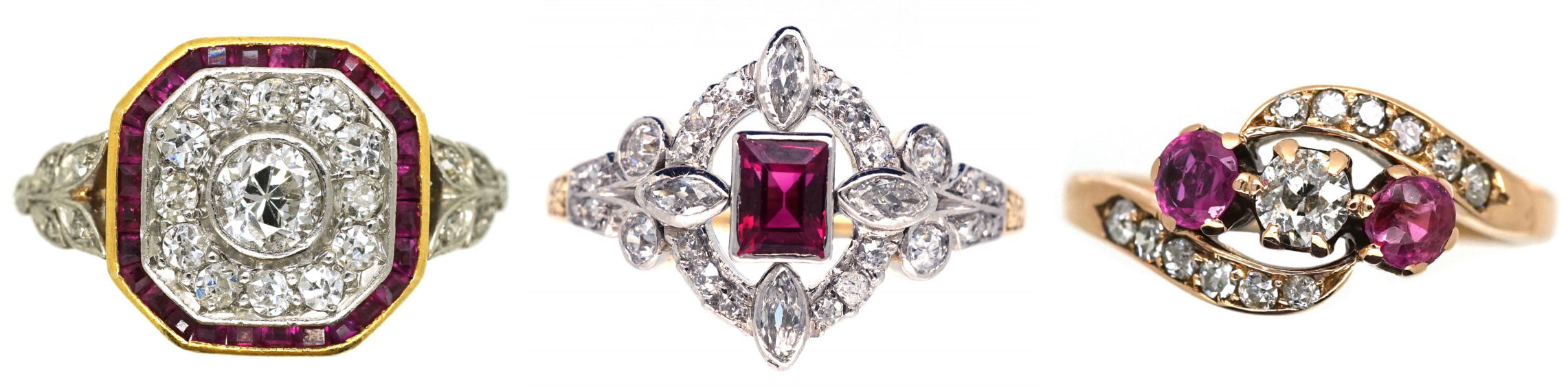 Ruby rings come in a variety of designs