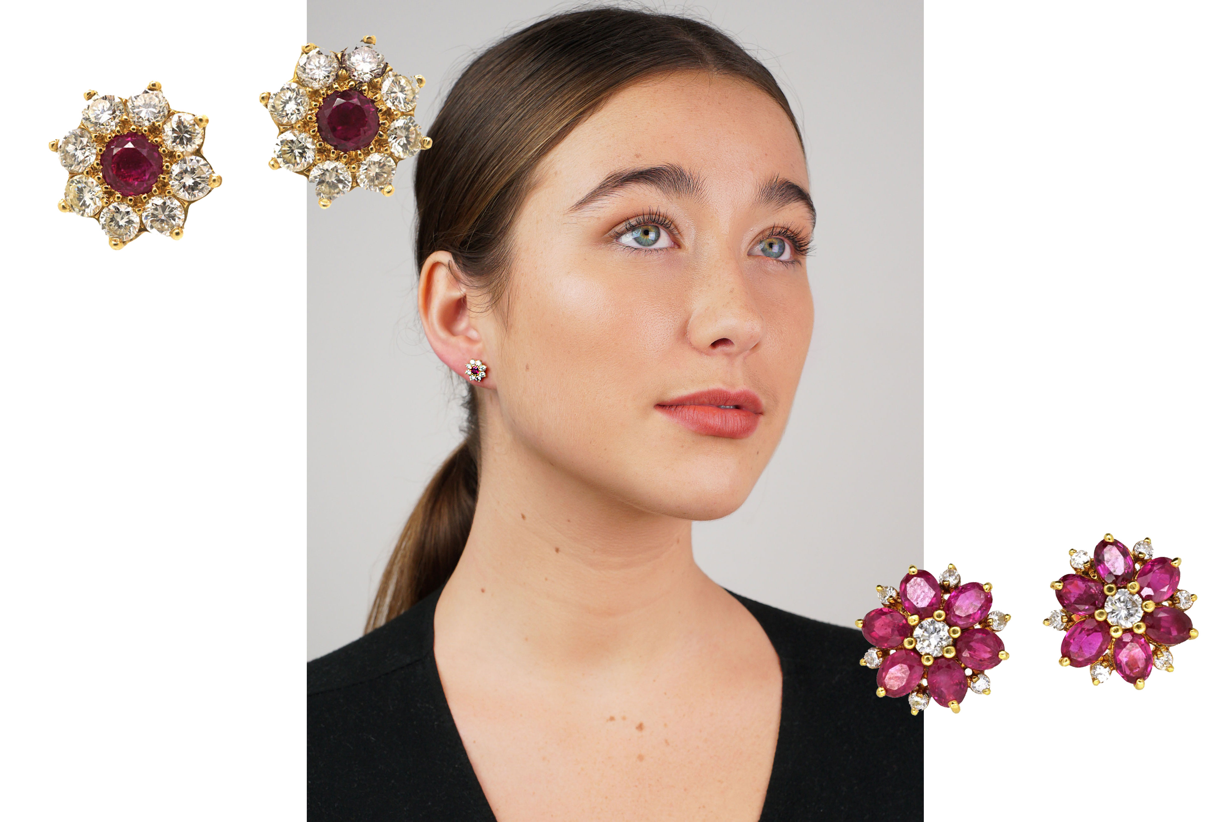 Ruby earrings make a bold statement