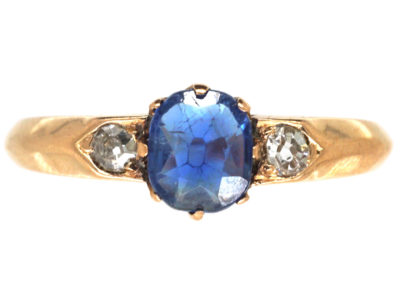 Edwardian 18ct Gold, Sapphire & Diamond Ring