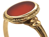 Early 20th Century Gold & Carnelian Signet Ring