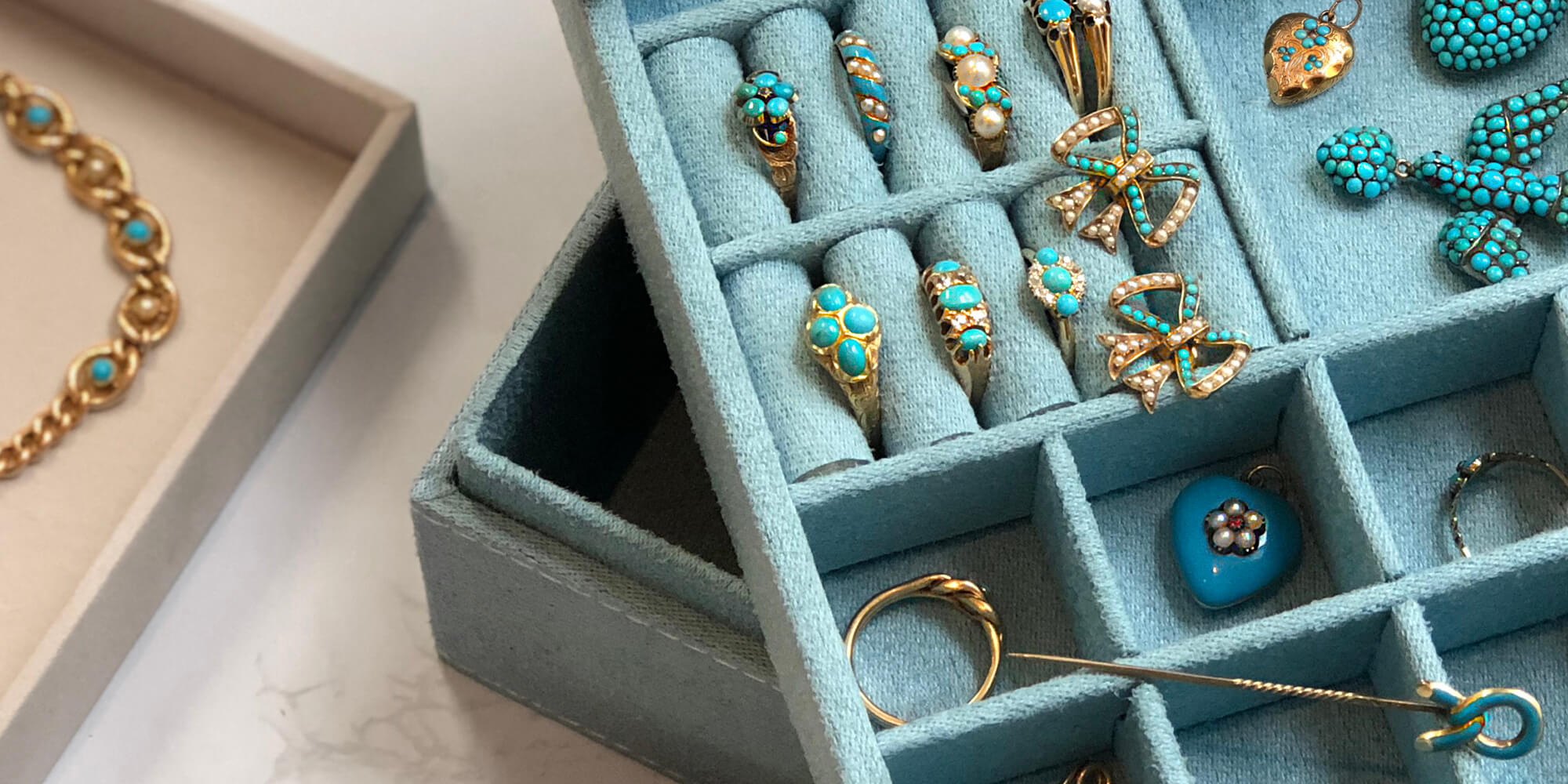 Antique turquoise jewellery