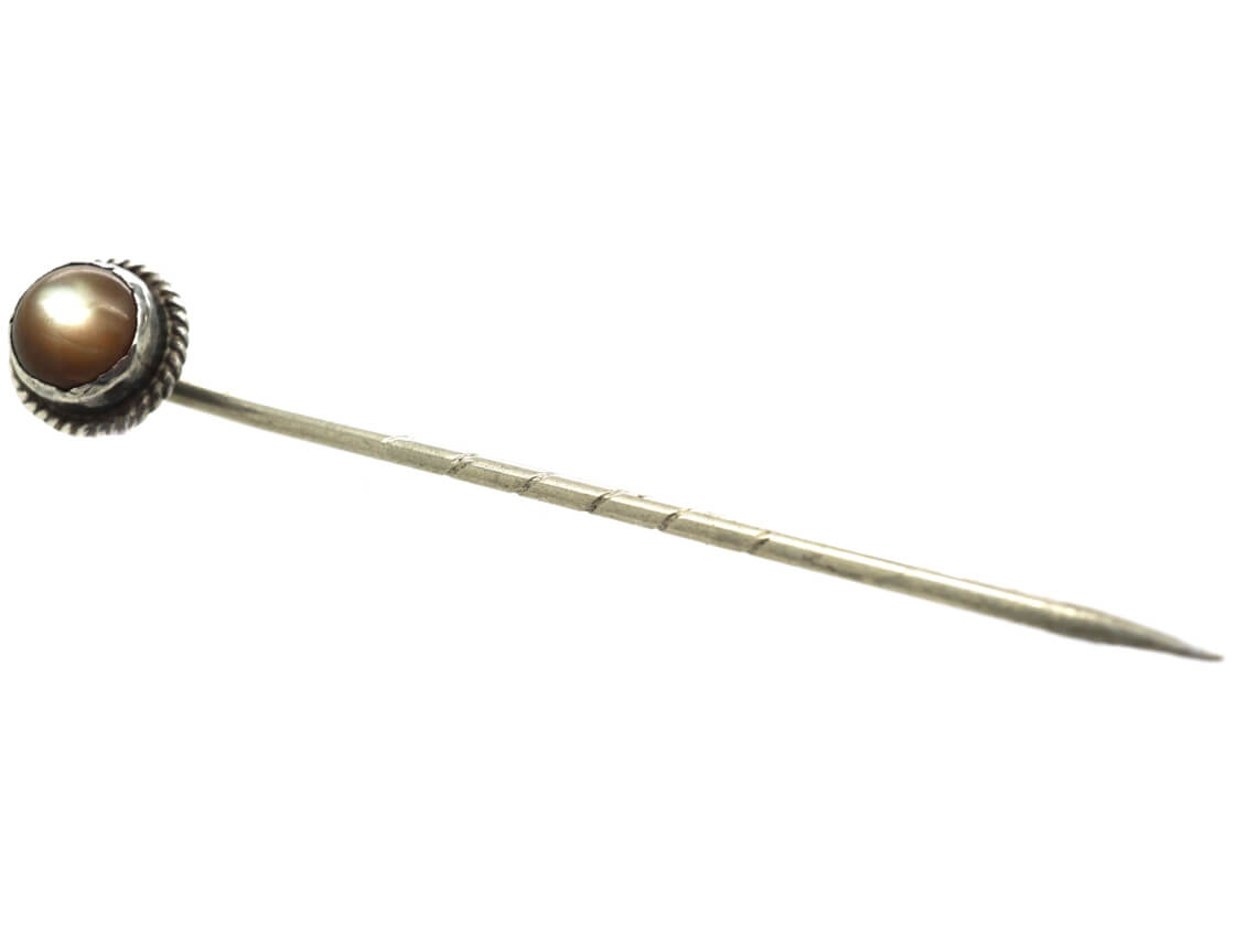 mother of pearl tie pin