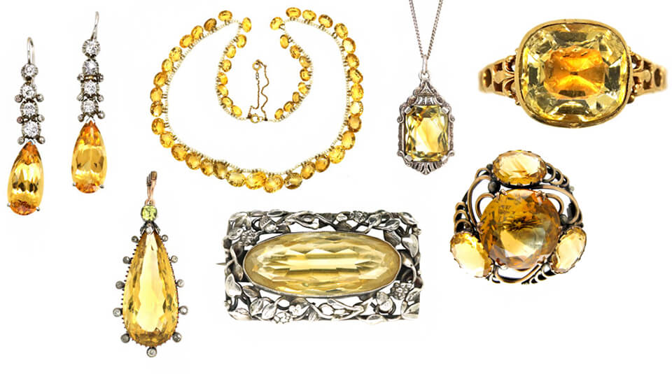 Citrine jewellery