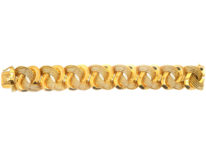 French 18ct Gold Interwoven Design Bracelet in Original Case