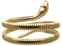 9ct Gold Snake Bangle