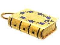 Victorian 18ct Gold & Blue Enamel Stanhope Locket