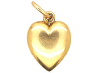 Edwardian 15ct Gold Diamond & Natural Split Pearl Pave Set Heart Locket