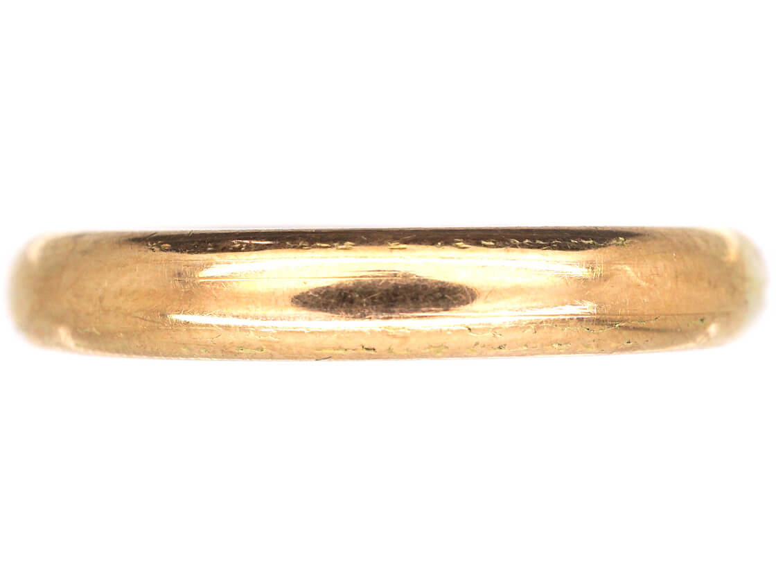 9ct Gold Wedding Band (972M) The Antique Jewellery Company