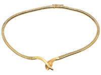 9ct Gold Snake Necklace