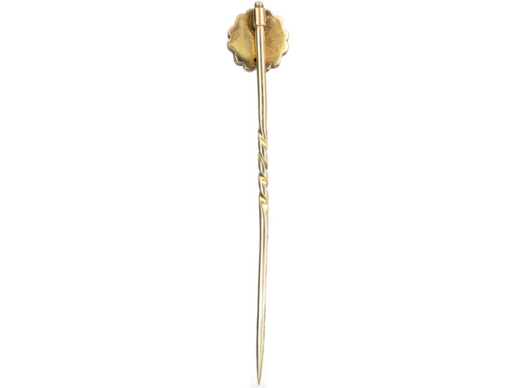 Victorian 15ct Gold & Diamond Star Tie Pin
