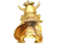 9ct Gold Charm of a Viking