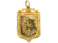 Edwardian 9ct Back & Front Locket with Swallow Detail