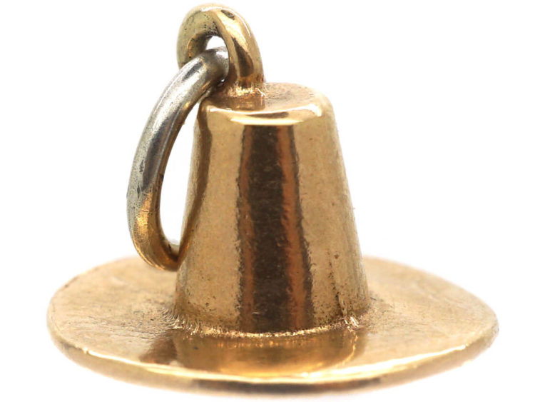 9ct Gold Mexican Sombrero Hat Charm