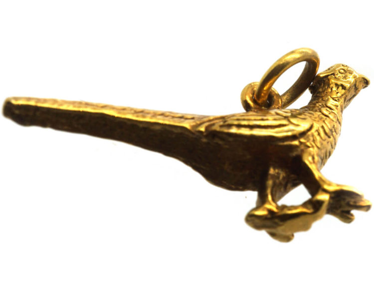 9ct Gold Pheasant Charm