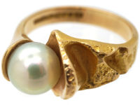 14ct Gold Birth of the Pearl Ring by Björn Weckström for Lapponnia