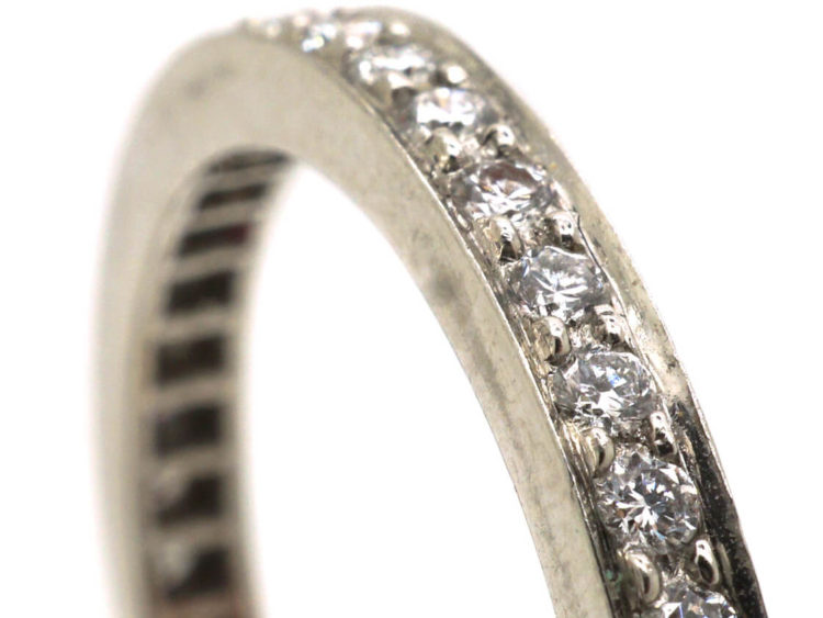 Narrow Platinum & Diamond Eternity Ring