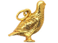 9ct Gold Charm of a Grouse