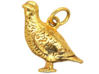 9ct Gold Charm of a Grouse