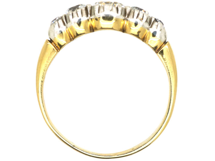 William 1V 18ct Gold Five Stone Diamond Ring